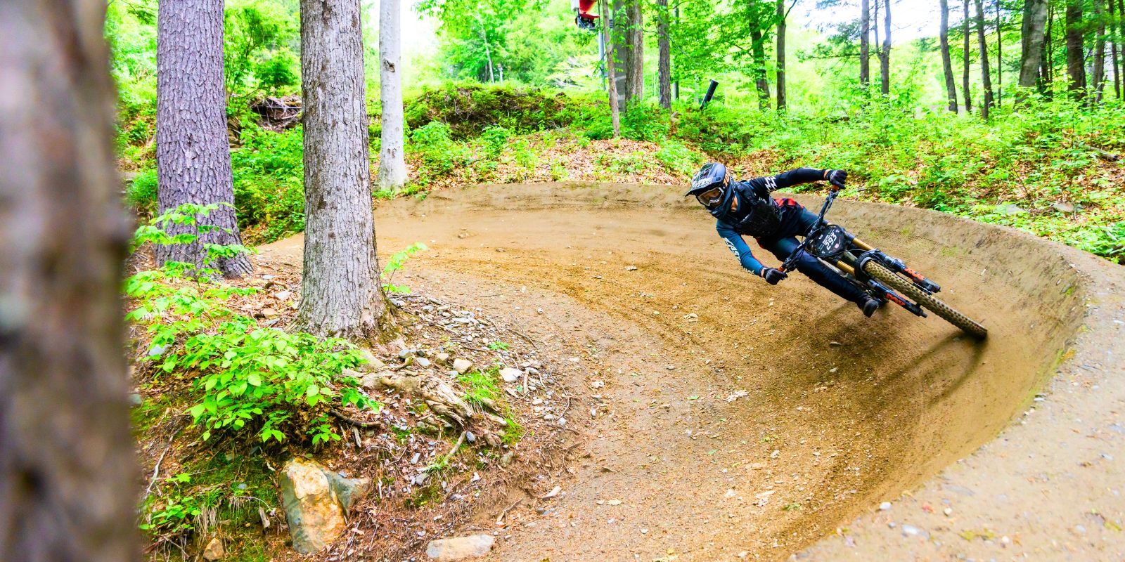Riding at Thunder Mountain Bike Park