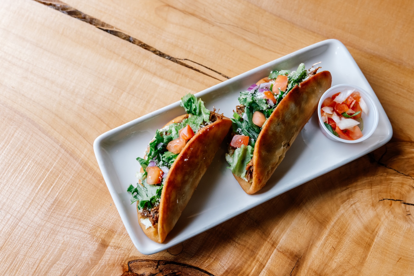 Fried Bread Tacos at the Crazy Horse Bar and Grill