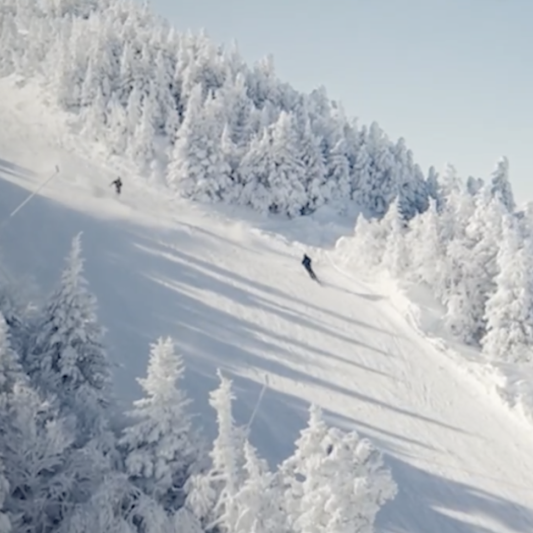 Skiers at Smugglers' Notch 