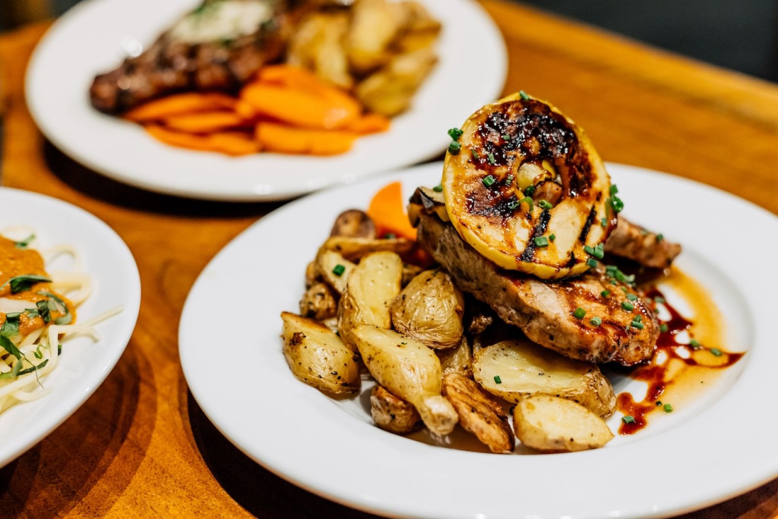 Entrees at the Crazy Horse Bar and Grill