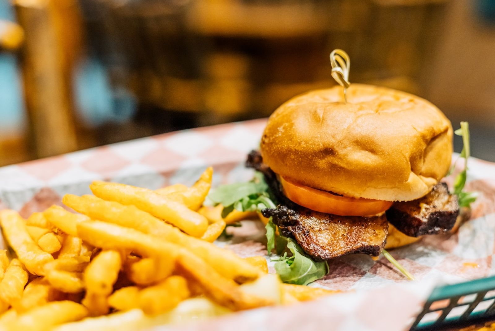 Steak Burger at the Crazy Horse Bar and Grill