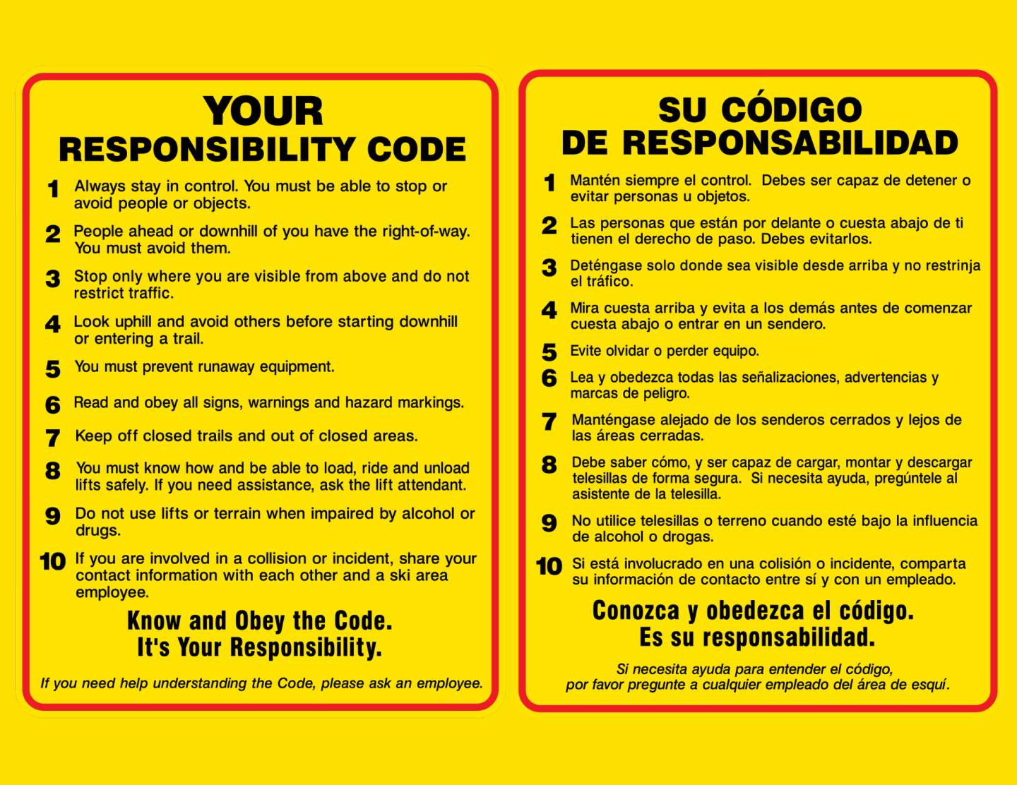 Responsibility Code